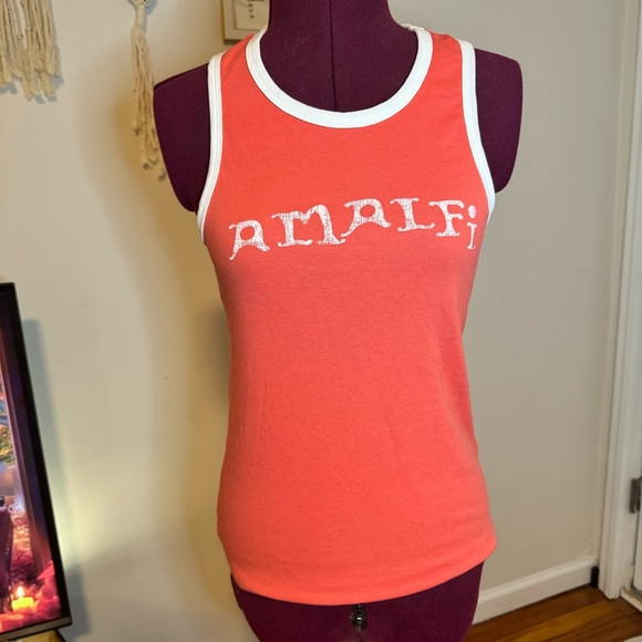 Anthropologie Maeve Coral Amalfi Tank size M - Picture 2 of 8